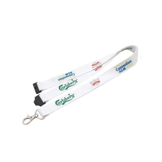 20mm Dye Sublimation Flat Polyester Lanyard