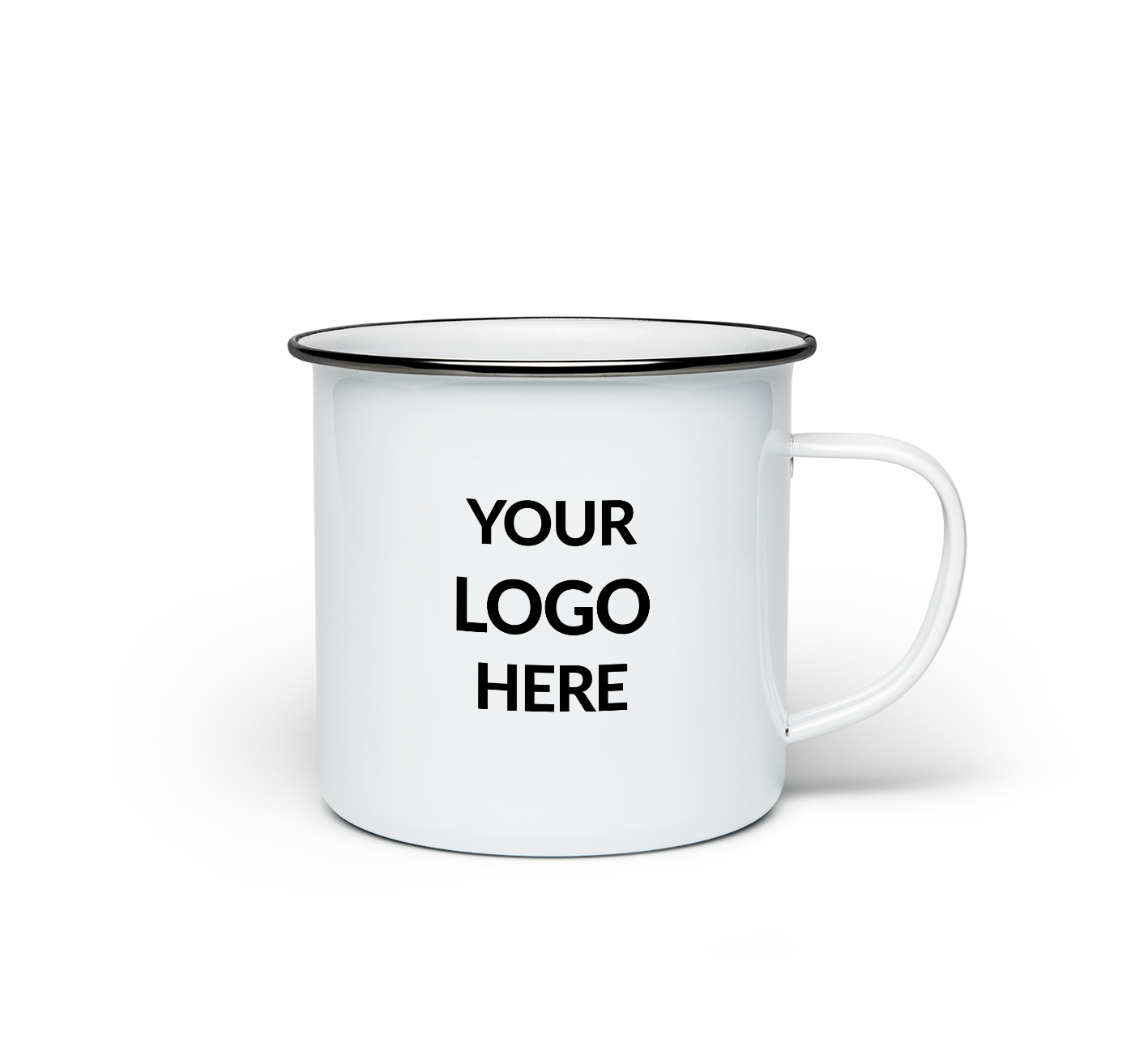 2 50 X Printed Enamel Mugs Promofix We Live Branding